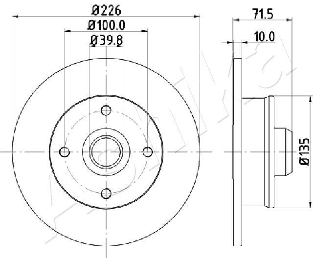 Disc frana ASHIKA 61-00-0922