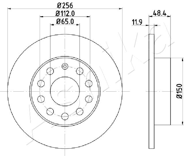 Disc frana ASHIKA 61-00-0928