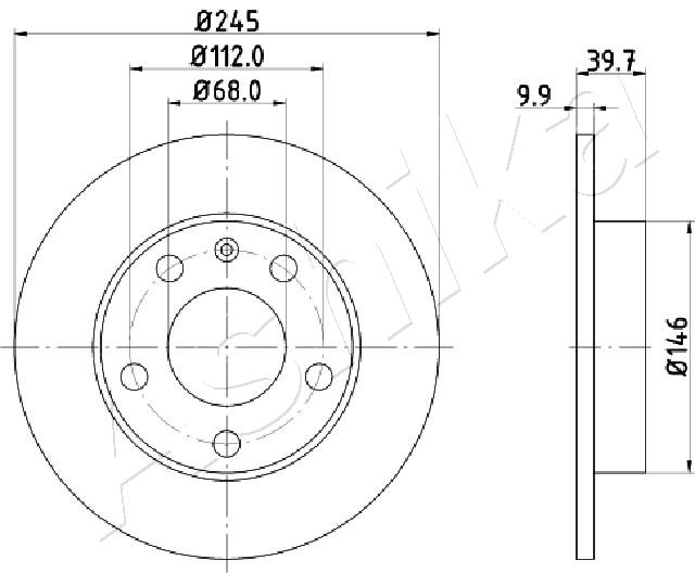 Disc frana ASHIKA 61-00-0929