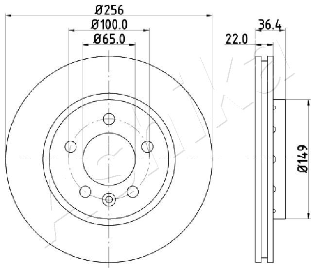Disc frana ASHIKA 61-00-0931