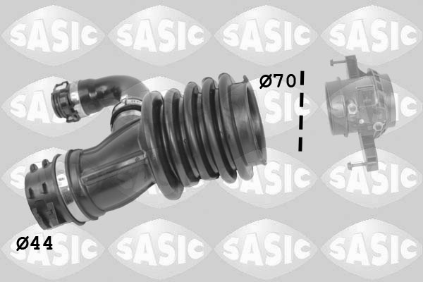Furtun aer supraalimentare FORD FOCUS II (DA_, HCP, DP) 1.6 TDCi  diesel 109 cai SASIC 3336250