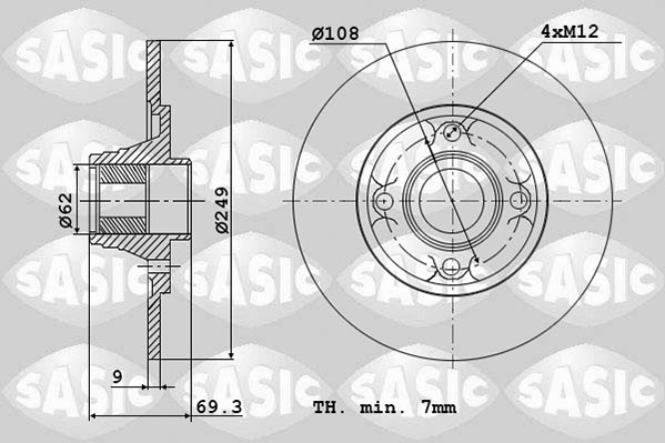 Disc frana SASIC 6100004