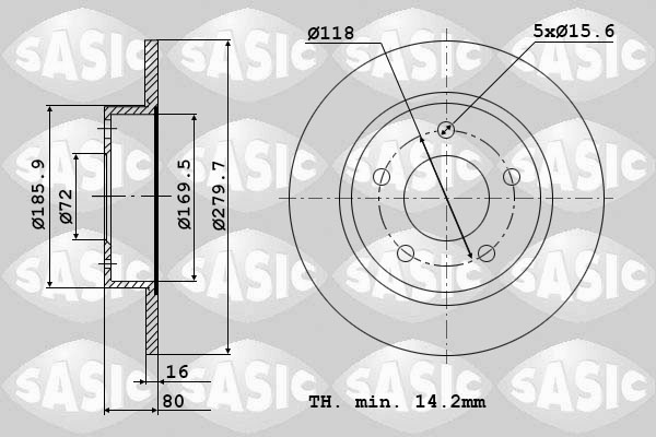 Disc frana SASIC 6100021