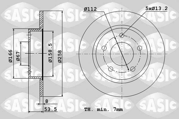 Disc frana SASIC 6106050