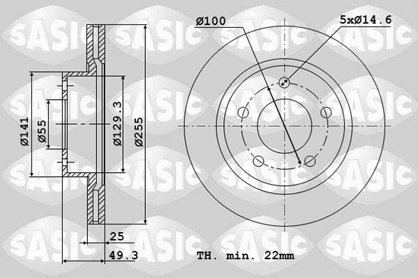 Disc frana SASIC 6106322