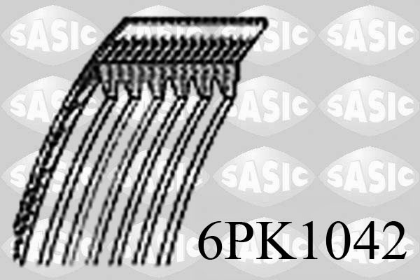 Curea transmisie cu caneluri SASIC 6PK1042