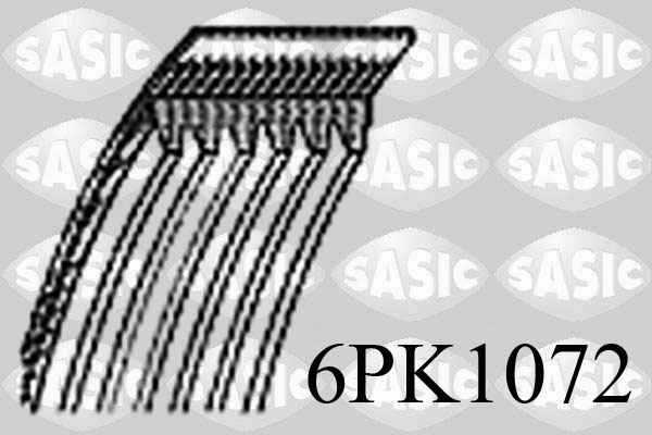 Curea transmisie cu caneluri SASIC 6PK1072