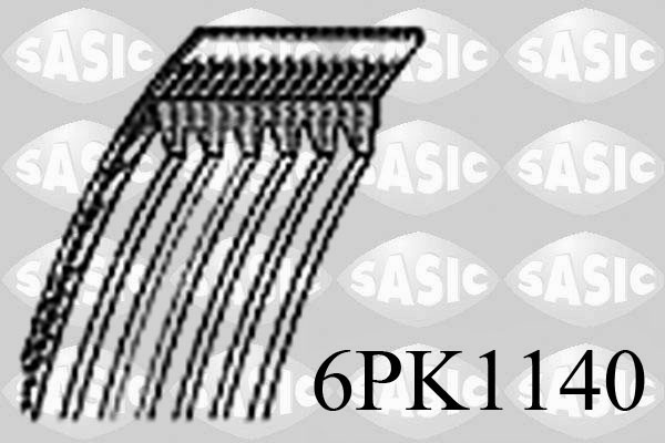 Curea transmisie cu caneluri SASIC 6PK1140