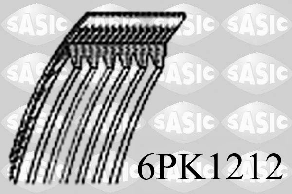 Curea transmisie cu caneluri SASIC 6PK1212