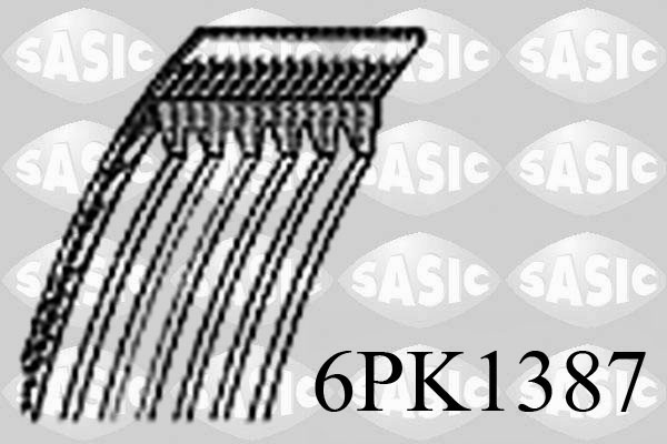 Curea transmisie cu caneluri SASIC 6PK1387