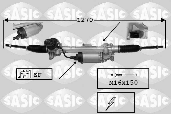 Caseta directie VW GOLF V (1K1) 1.9 TDI  diesel 105 cai SASIC 7176043