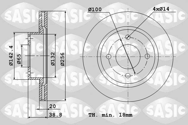 Disc frana SASIC 9004432J