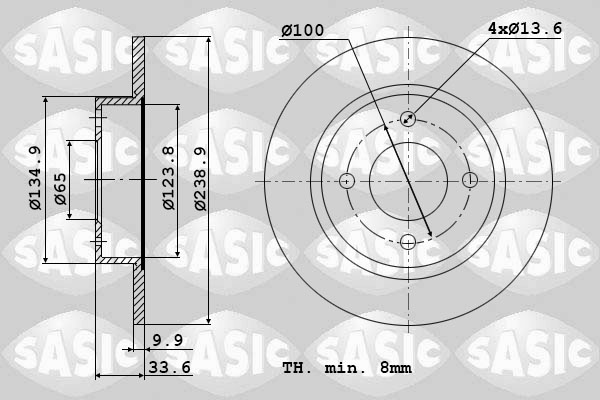 Disc frana SASIC 9004582J