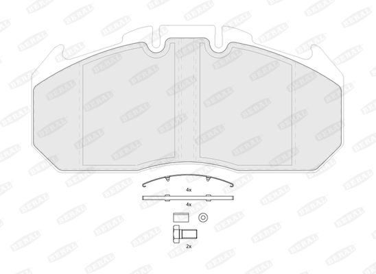 Placute frana BERAL BCV29131TK