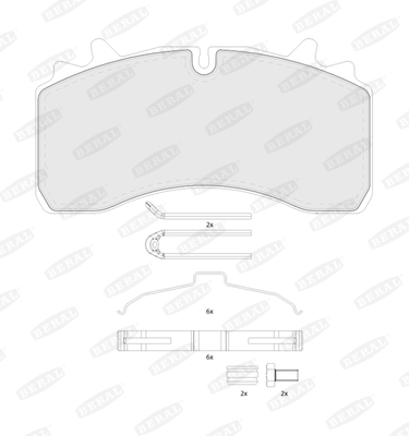 Placute frana BERAL BCV29162TK