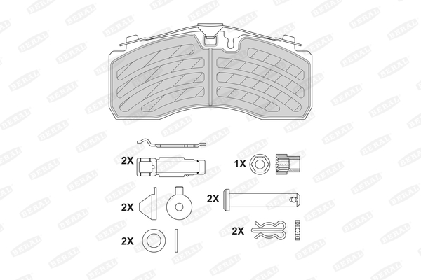 Placute frana BERAL BCV29257TK
