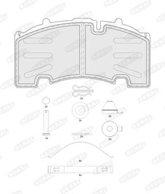 Placute frana BERAL BCV29264TK