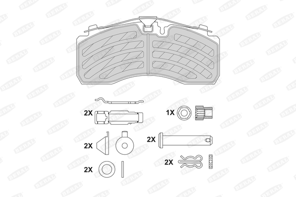 Placute frana BERAL BCV29287TK