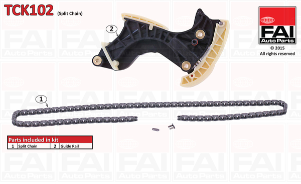 Kit lant de distributie MERCEDES-BENZ SLK (R171) 200 Kompressor (171.442)  benzina 163 cai FAI AUTOPARTS TCK102