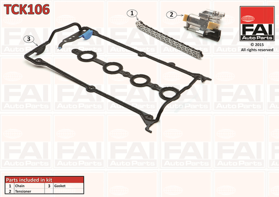 Kit lant de distributie FAI AUTOPARTS TCK106