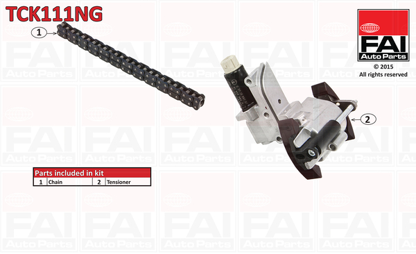 Kit lant de distributie SKODA SUPERB I (3U4) 1.8 T  benzina 150 cai FAI AUTOPARTS TCK111NG