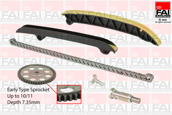 Kit lant de distributie FAI AUTOPARTS TCK208NG