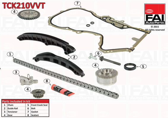 Kit lant de distributie FAI AUTOPARTS TCK210VVT