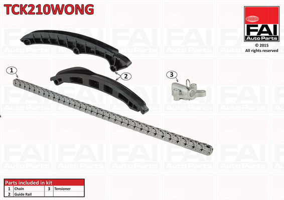 Kit lant de distributie FAI AUTOPARTS TCK210WONG