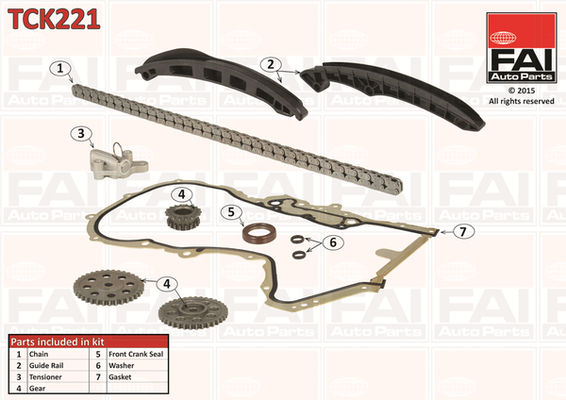 Kit lant de distributie FAI AUTOPARTS TCK221