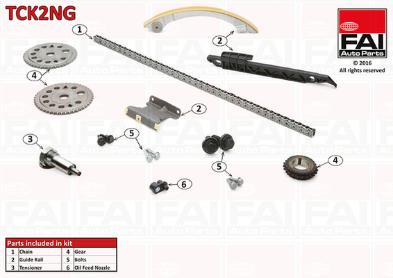Kit lant de distributie FAI AUTOPARTS TCK2NG