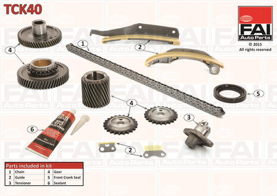 Kit lant de distributie FAI AUTOPARTS TCK40