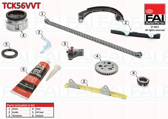 Kit lant de distributie FAI AUTOPARTS TCK56VVT