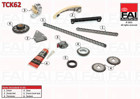Kit lant de distributie FAI AUTOPARTS TCK62