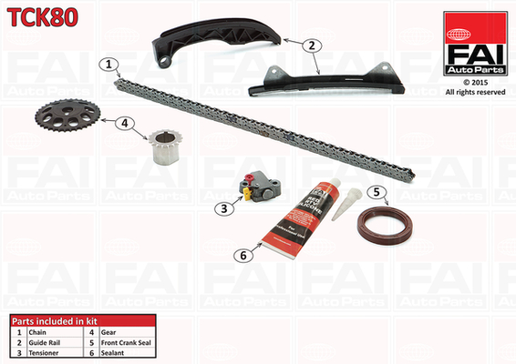 Kit lant de distributie FAI AUTOPARTS TCK80