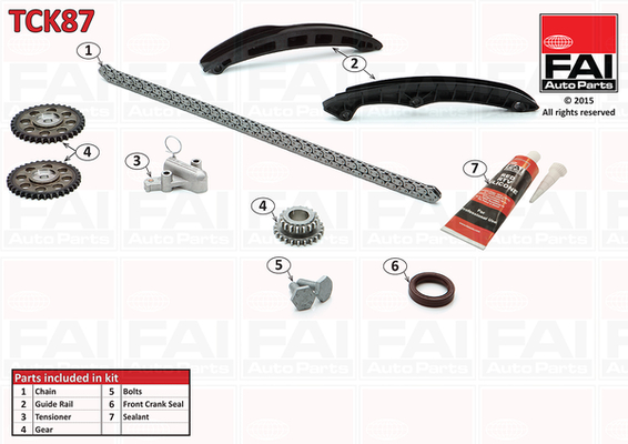 Kit lant de distributie FAI AUTOPARTS TCK87