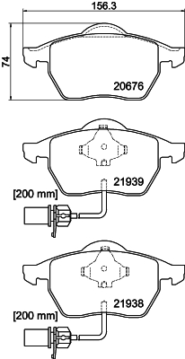 Placute frana DON PCP1038