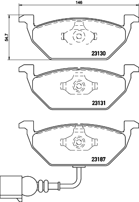 Placute frana DON PCP1001