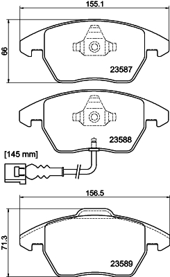 Placute frana DON PCP1002