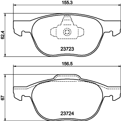 Placute frana DON PCP1008