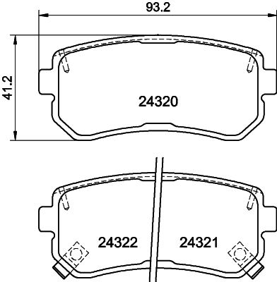 Placute frana DON PCP1063