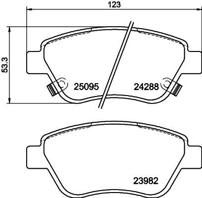 Placute frana DON PCP1057