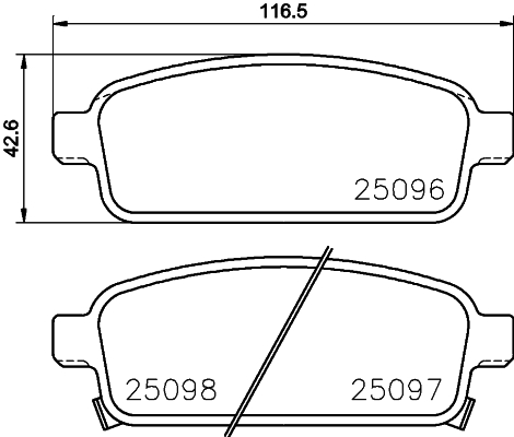 Placute frana DON PCP1052