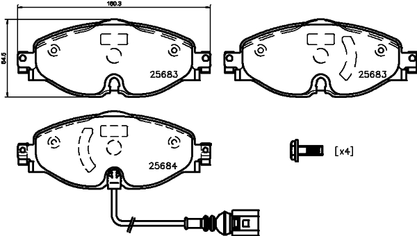 Placute frana DON PCP1107