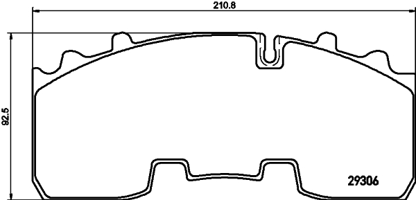 Placute frana DON CVP092K