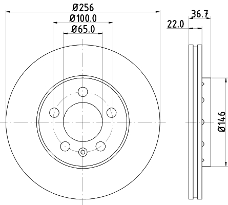 Disc frana DON PCD10022