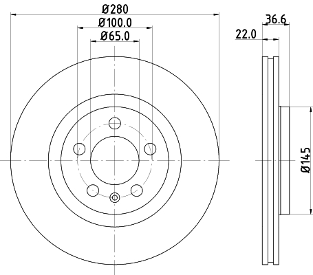 Disc frana DON PCD10132