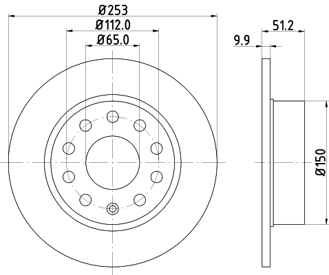 Disc frana DON PCD10012