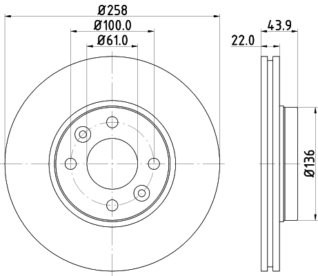 Disc frana DON PCD12242