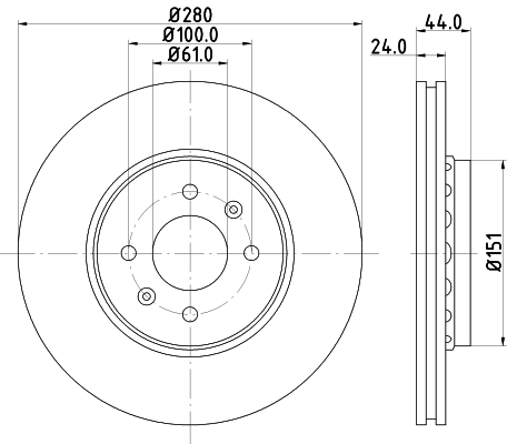 Disc frana DON PCD10462