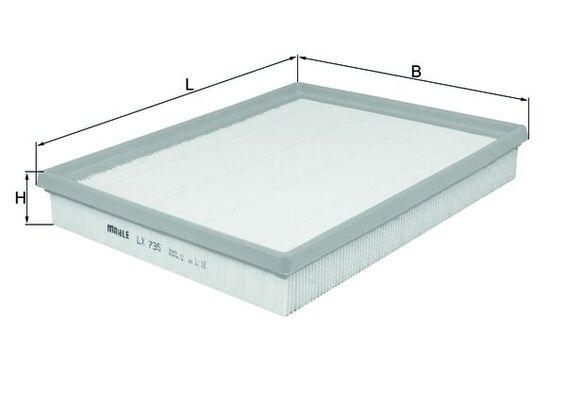 Filtru aer MAHLE ORIGINAL LX 735